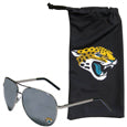Jacksonville Jaguars Aviator Sunglasses and Bag Set