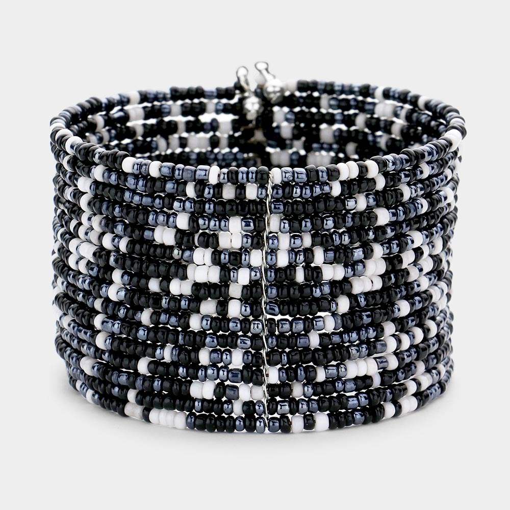 Boho Seed Beaded Bracelet - Madeline Love - Flyclothing LLC