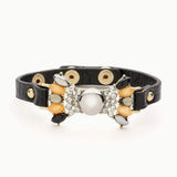 Multi Color Bead Snap Button Bracelet - Madeline Love - Flyclothing LLC