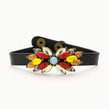 Multi Color Bead Snap Button Bracelet - Madeline Love - Flyclothing LLC