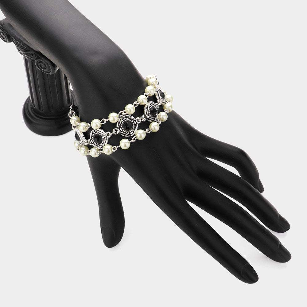 Deco Pearl Toggle Bracelet - Madeline Love - Flyclothing LLC