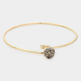 Crystal Pave Ball Hook Bracelet - Madeline Love - Flyclothing LLC