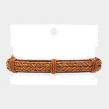 Unisex Bohemian Wax Rope Braided Adjustable Bracelet - Madeline Love - Flyclothing LLC