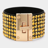 7-Row Rhinestone Bling Studded Bracelet - Madeline Love - Flyclothing LLC