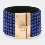 7-Row Rhinestone Bling Studded Bracelet - Madeline Love - Flyclothing LLC