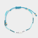 Pearl Accented Beaded Cinch Pull Tie Bracelet - Madeline Love - Flyclothing LLC