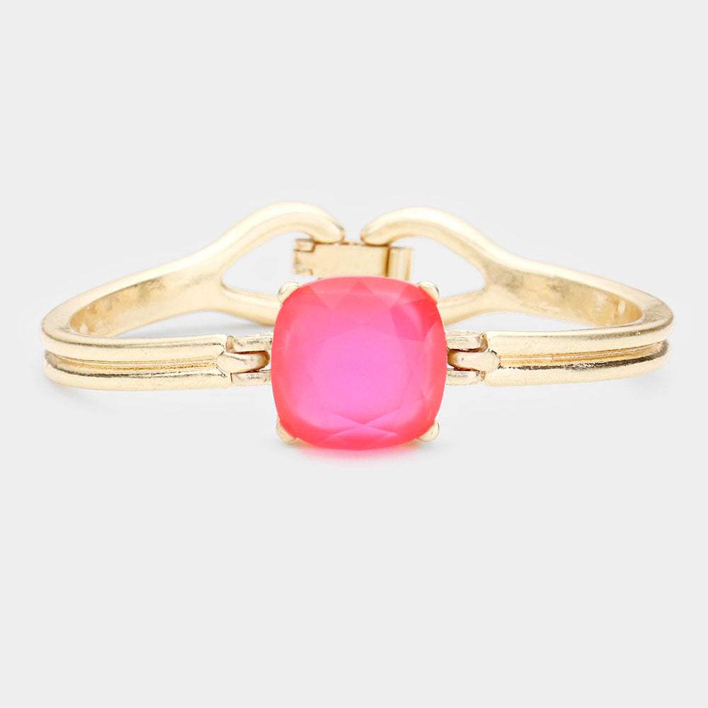 Square Stone Accented Bracelet - Madeline Love - Flyclothing LLC