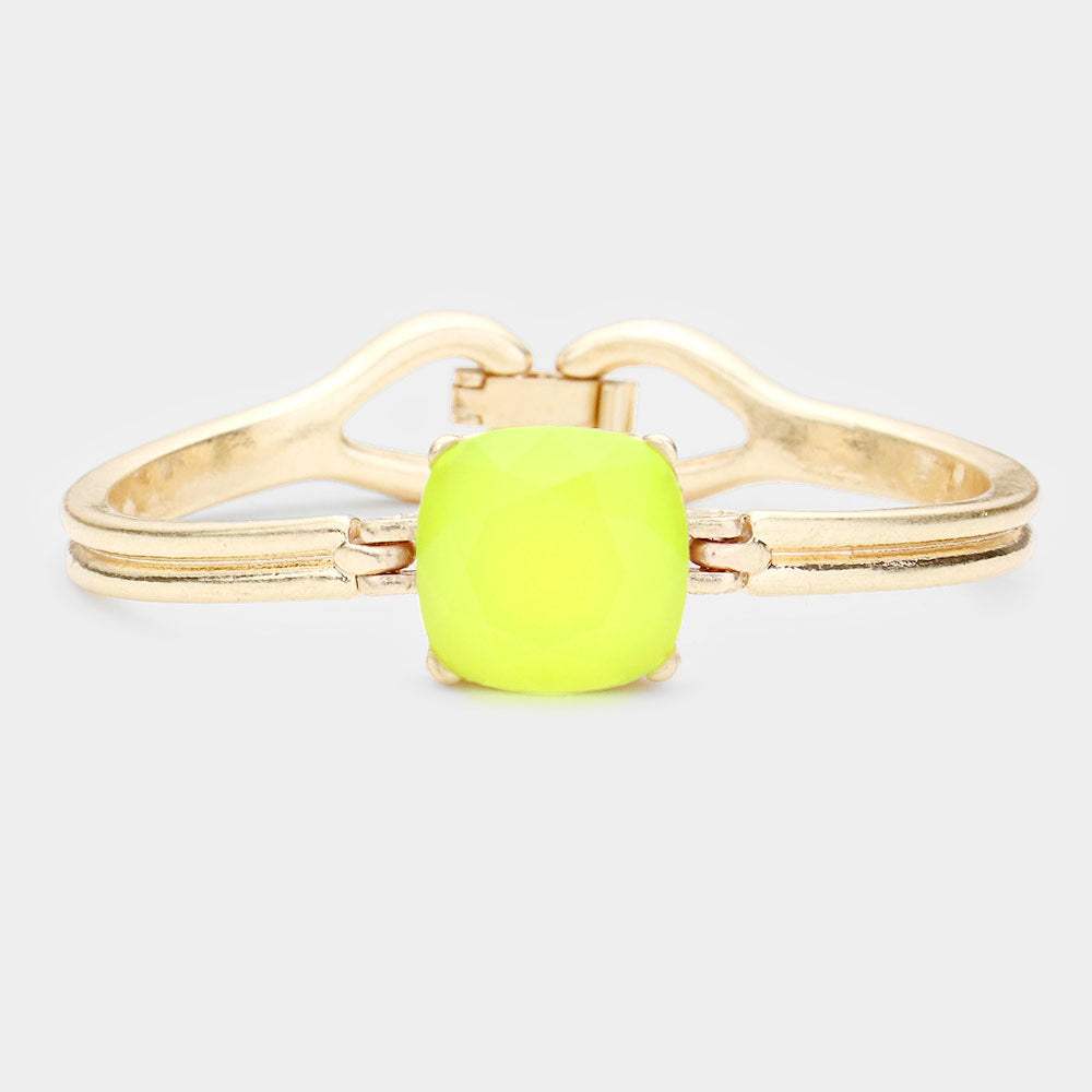 Square Stone Accented Bracelet - Madeline Love - Flyclothing LLC