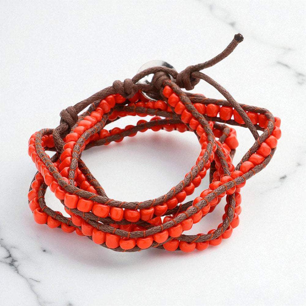 Boho Bead Long Wrap Bracelet - Madeline Love - Flyclothing LLC