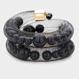 Mesh Tube Pearl Adjustable Bracelet - Madeline Love - Flyclothing LLC