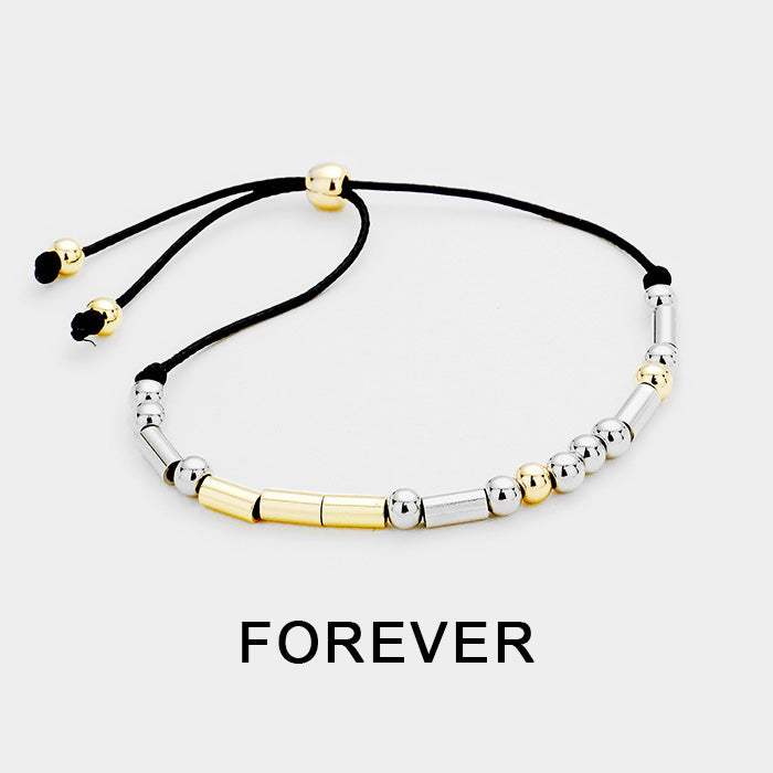 FOREVER Morse Code Cinch Bracelet - Madeline Love - Flyclothing LLC