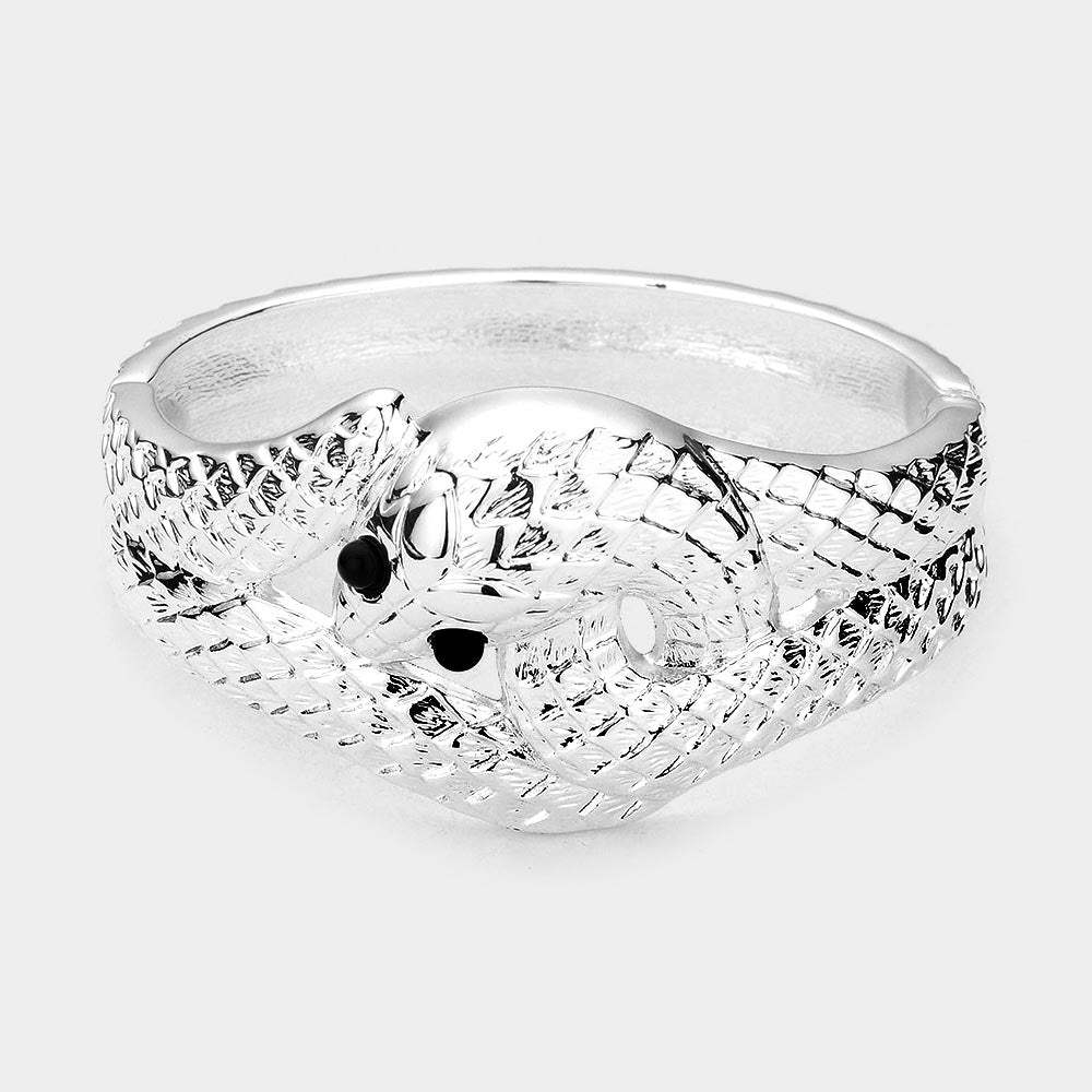 Snake Metal Hinged Bracelet - Madeline Love - Flyclothing LLC