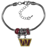 Washington Commanders Euro Bead Bracelet - Siskiyou Buckle