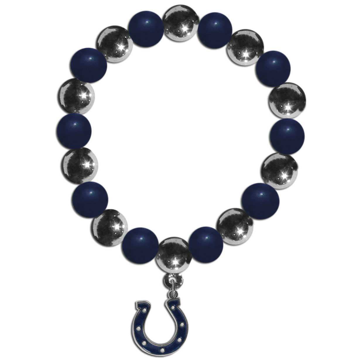 Indianapolis Colts Chrome Bead Bracelet - Indianapolis Colts - Flyclothing LLC