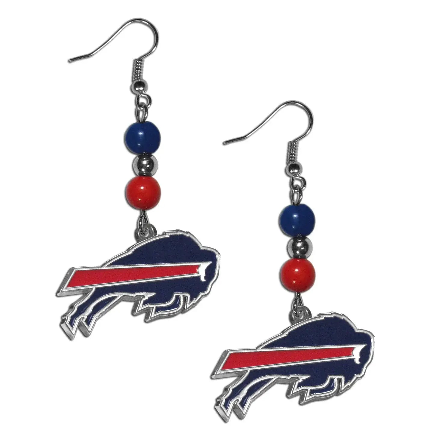 Buffalo Bills Fan Bead Dangle Earrings - Buffalo Bills - Flyclothing LLC