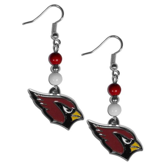 Arizona Cardinals Fan Bead Dangle Earrings - Arizona Cardinals - Flyclothing LLC