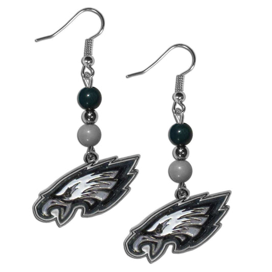 Philadelphia Eagles Fan Bead Dangle Earrings - Philadelphia Eagles - Flyclothing LLC