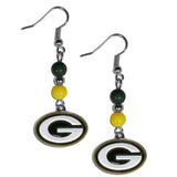 Green Bay Packers Fan Bead Dangle Earrings - Green Bay Packers - Flyclothing LLC