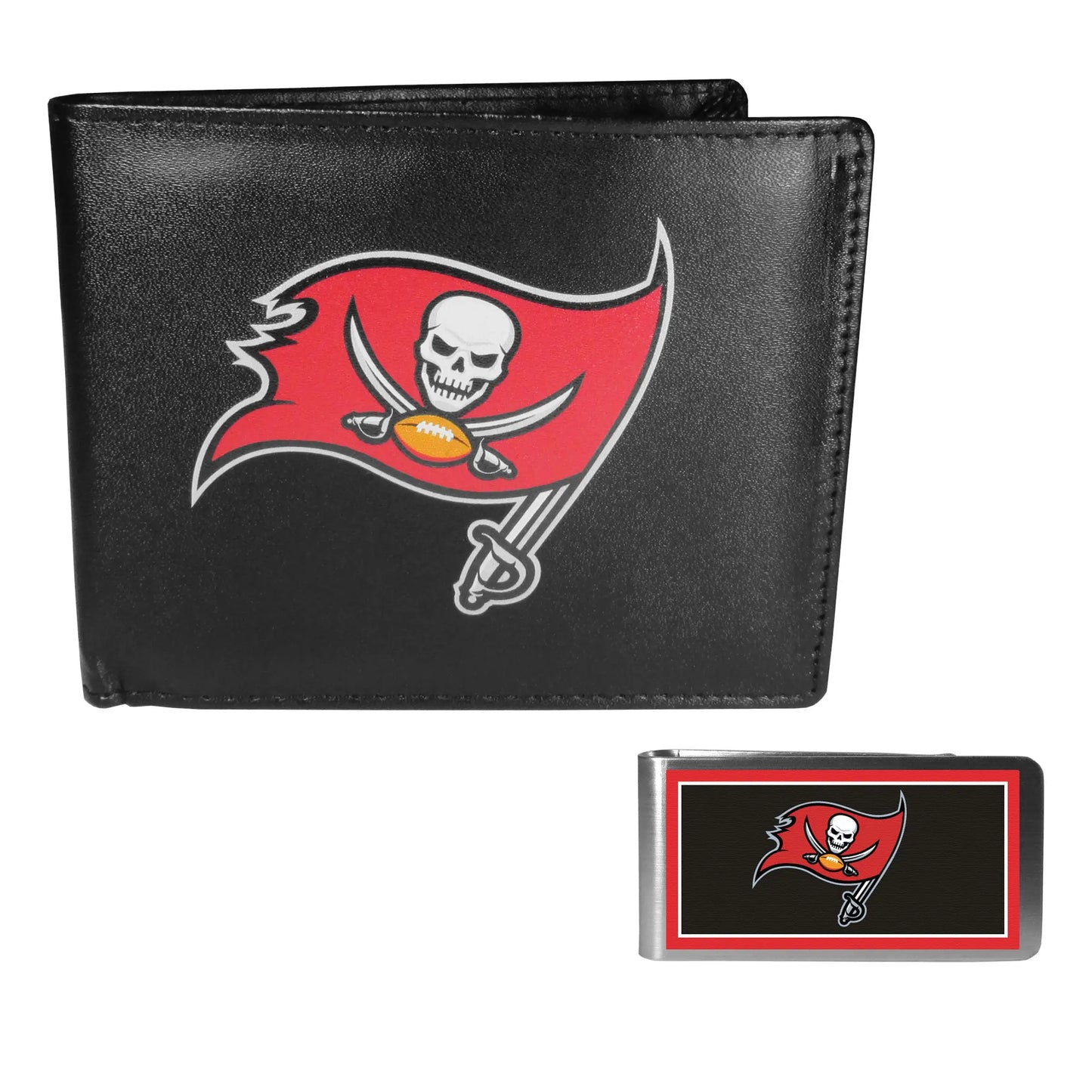 Tampa Bay Buccaneers Bi-fold Wallet & Color Money Clip - Tampa Bay Buccaneers - Flyclothing LLC