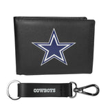 Dallas Cowboys Bi-fold Wallet & Strap Key Chain - Dallas Cowboys - Flyclothing LLC