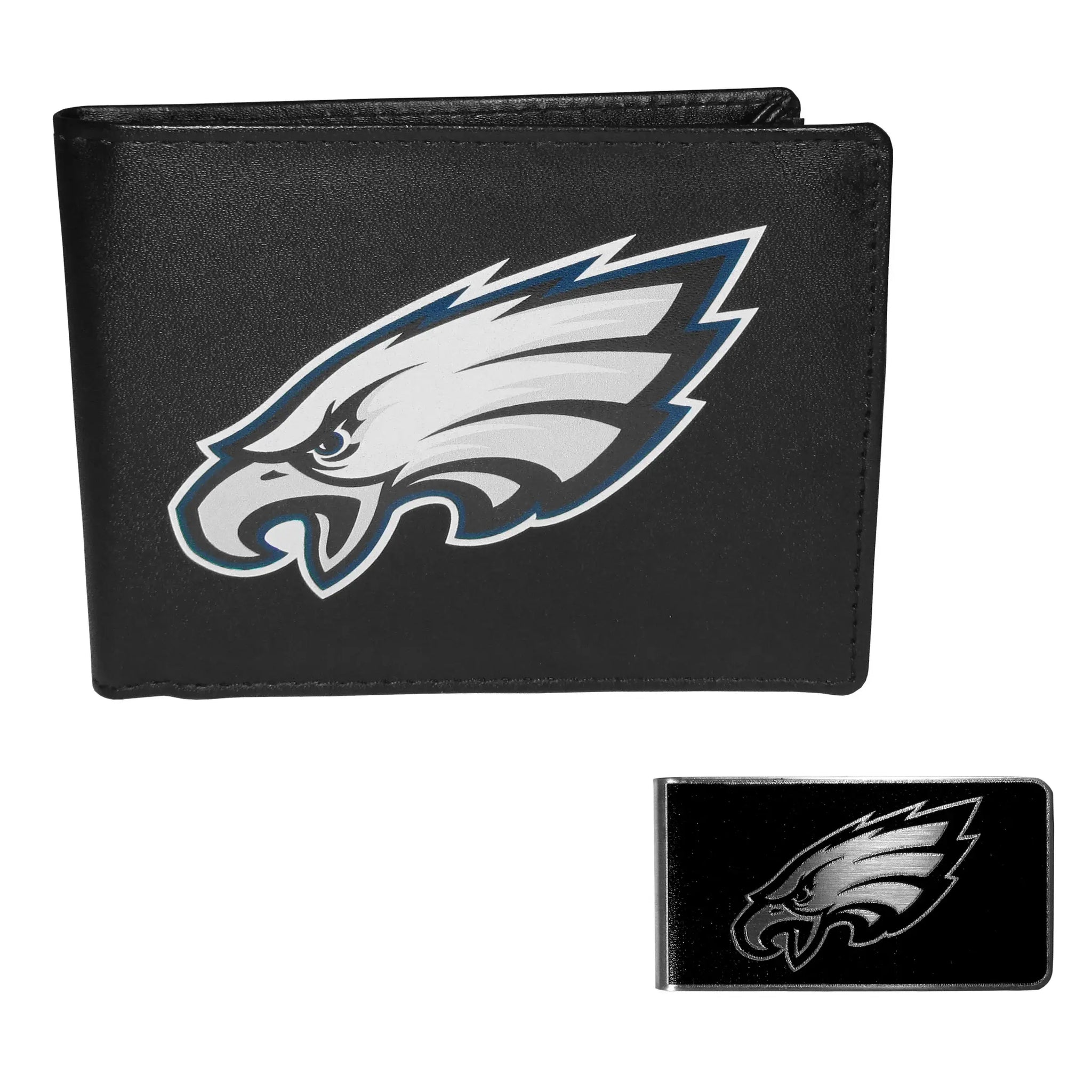 Philadelphia Eagles Bi-fold Wallet & Black Money Clip - Philadelphia Eagles - Flyclothing LLC