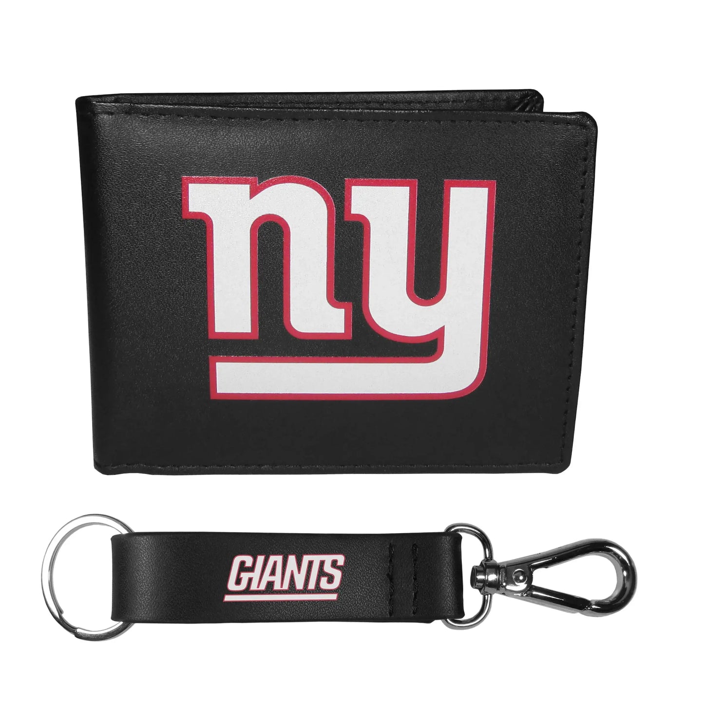 New York Giants Bi-fold Wallet & Strap Key Chain - New York Giants - Flyclothing LLC