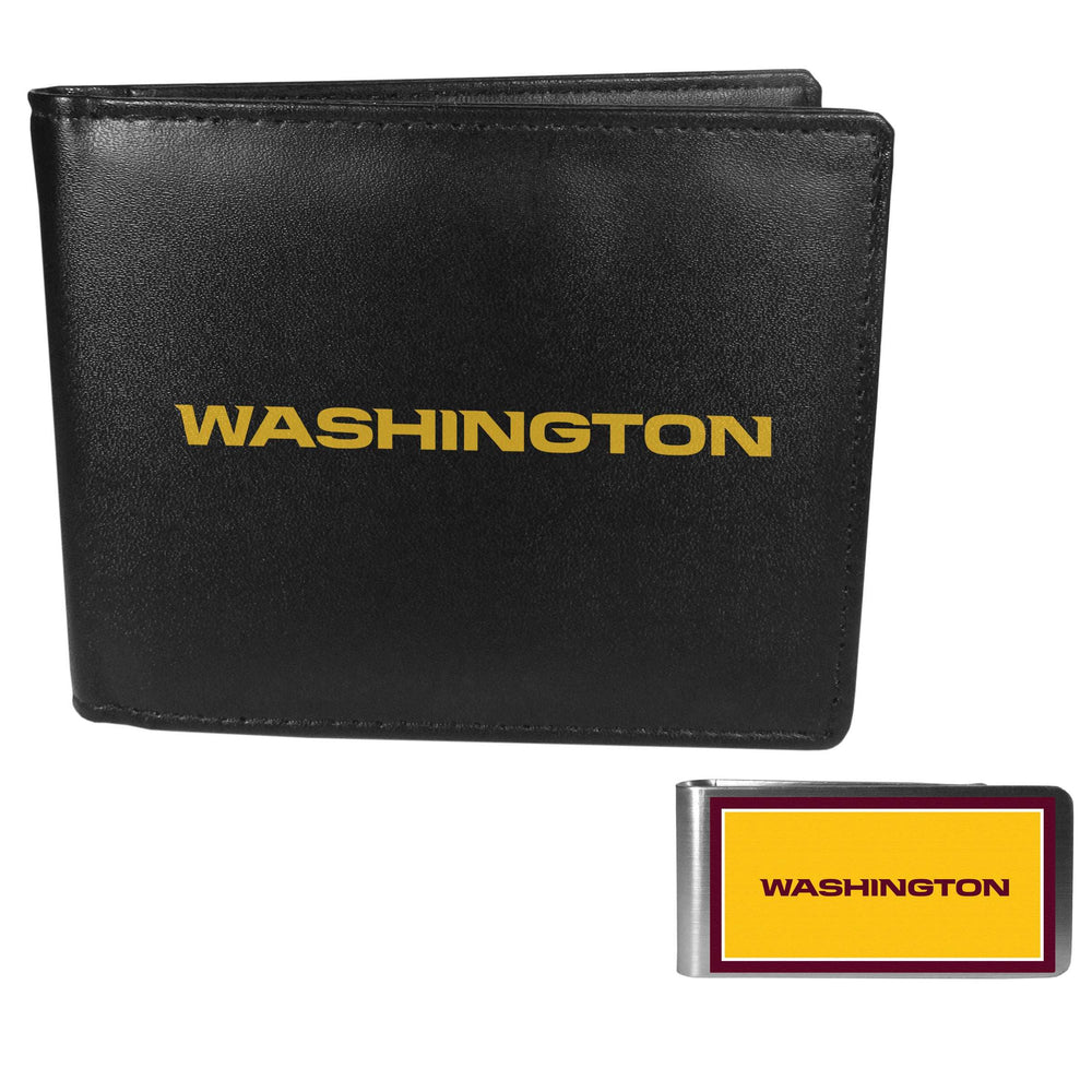 Washington Commanders Bi-fold Wallet & Color Money Clip - Washington Commanders - Flyclothing LLC