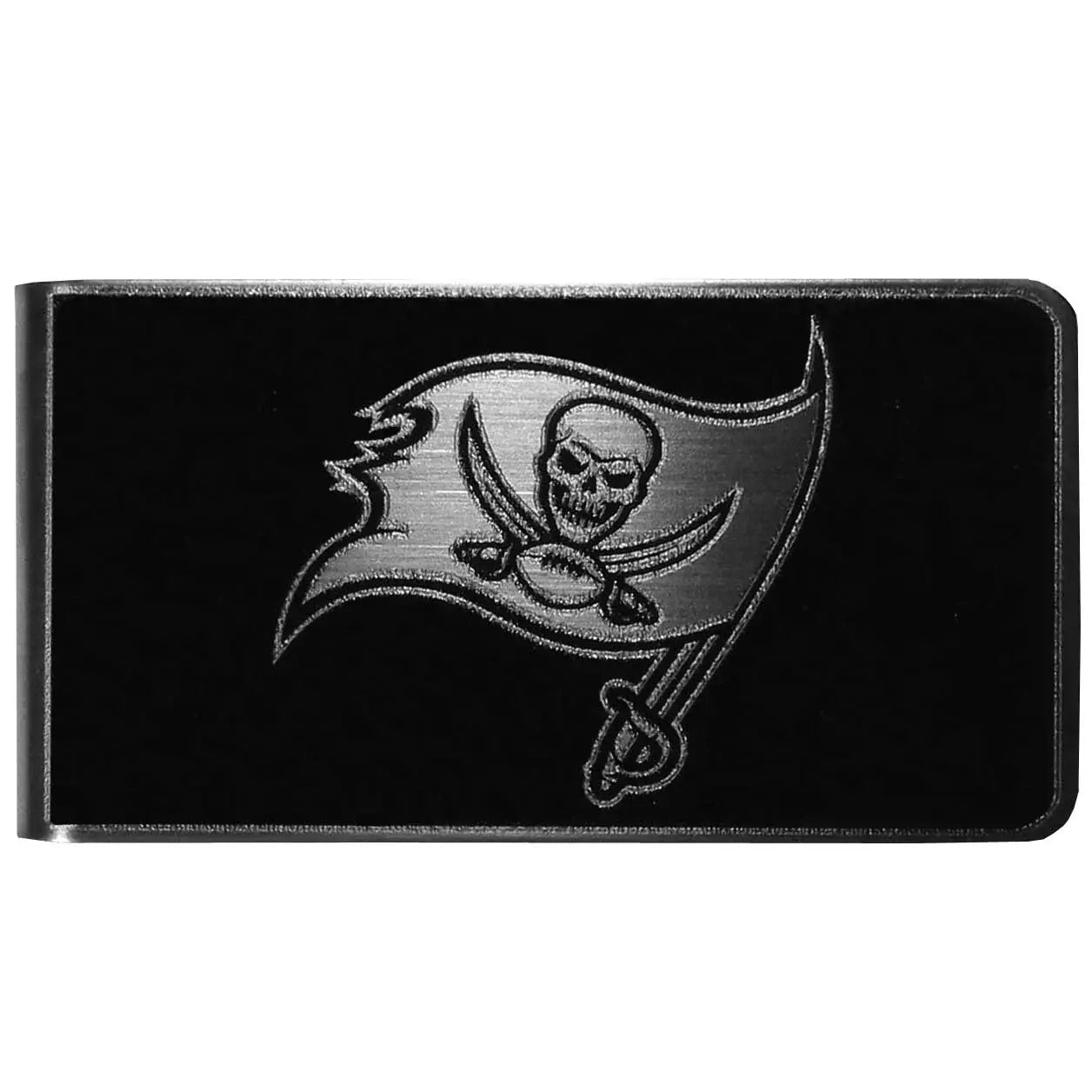 Tampa Bay Buccaneers Black and Steel Money Clip - Tampa Bay Buccaneers - Flyclothing LLC