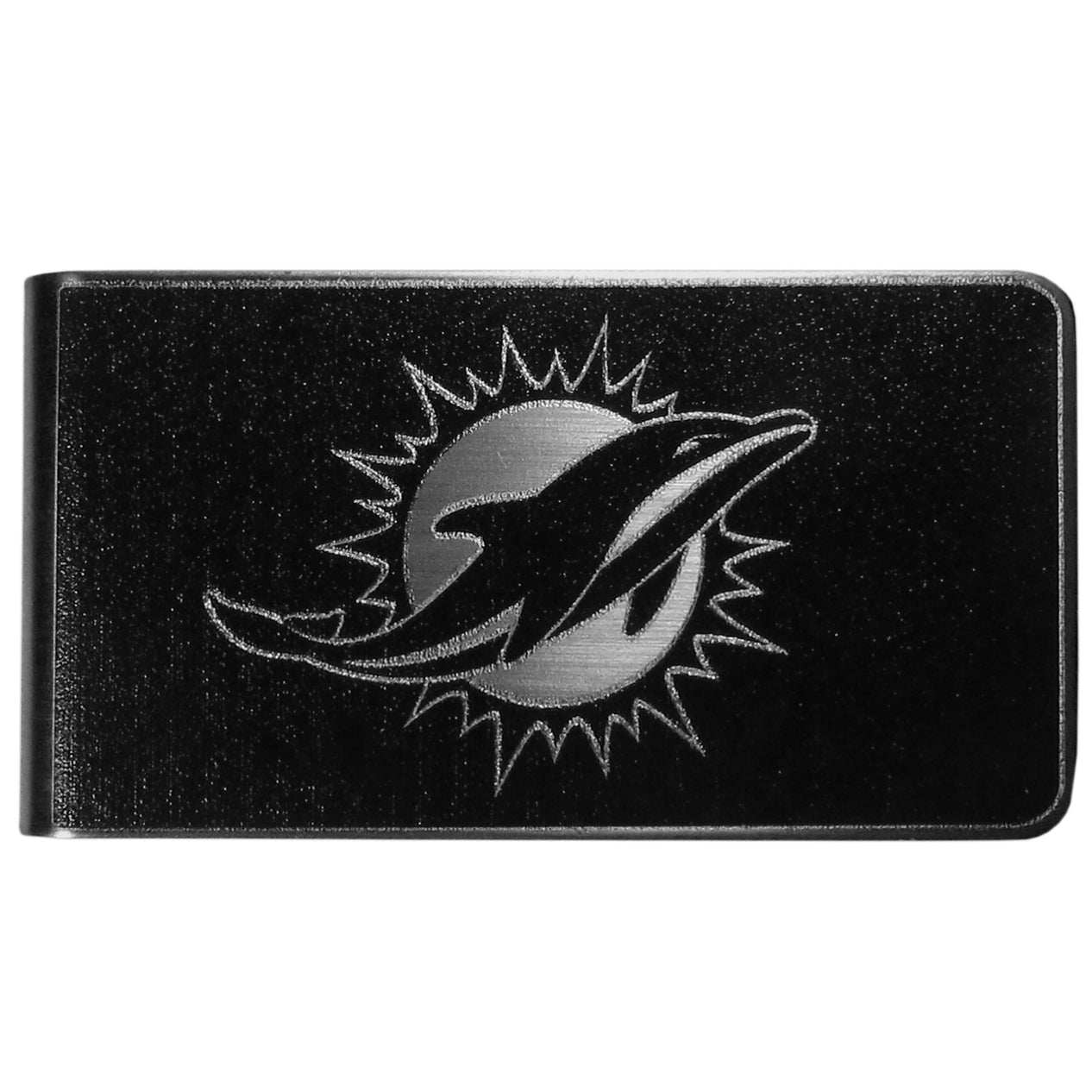 Miami Dolphins Black and Steel Money Clip - Miami Dolphins - Flyclothing LLC