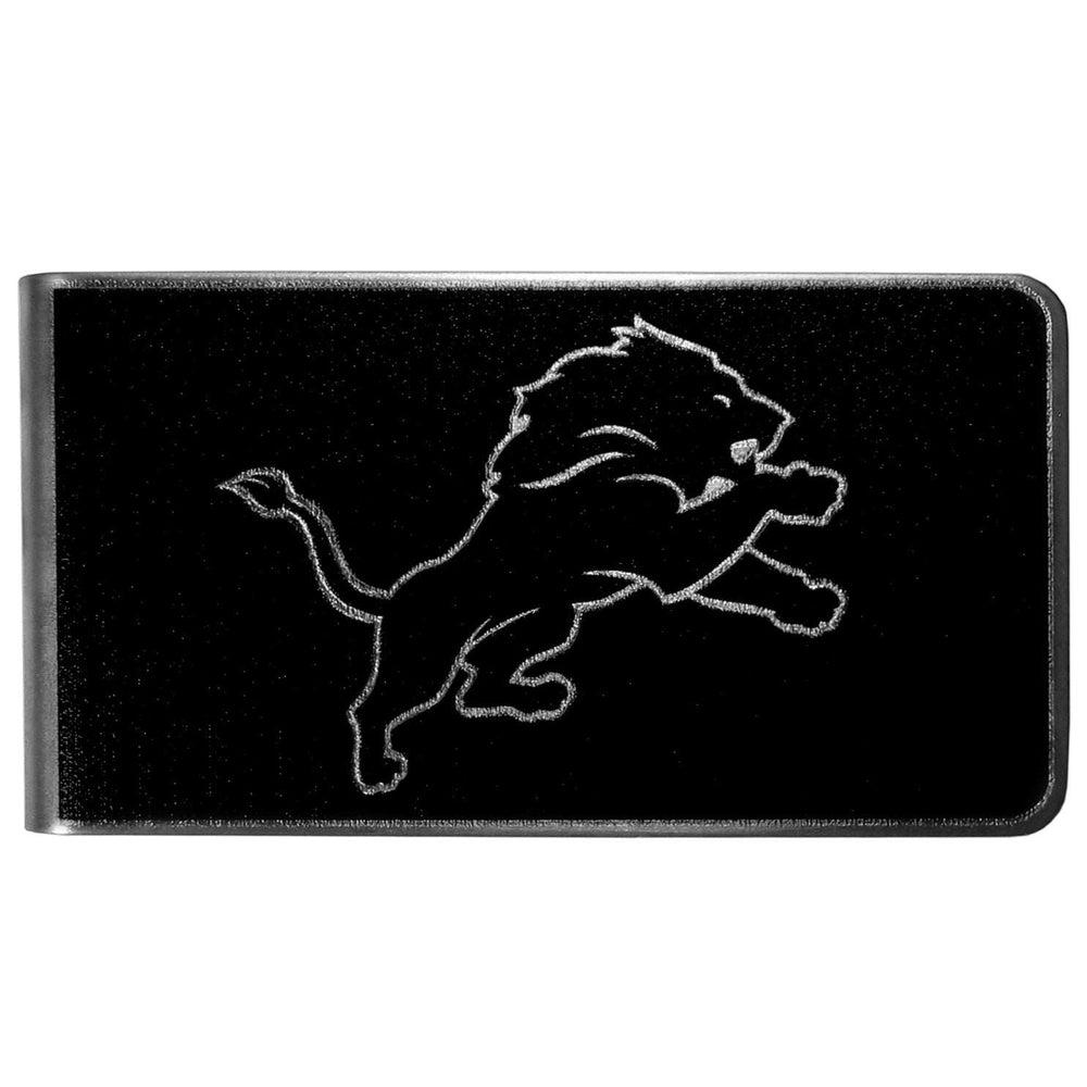 Detroit Lions Black and Steel Money Clip - Detroit Lions - Flyclothing LLC