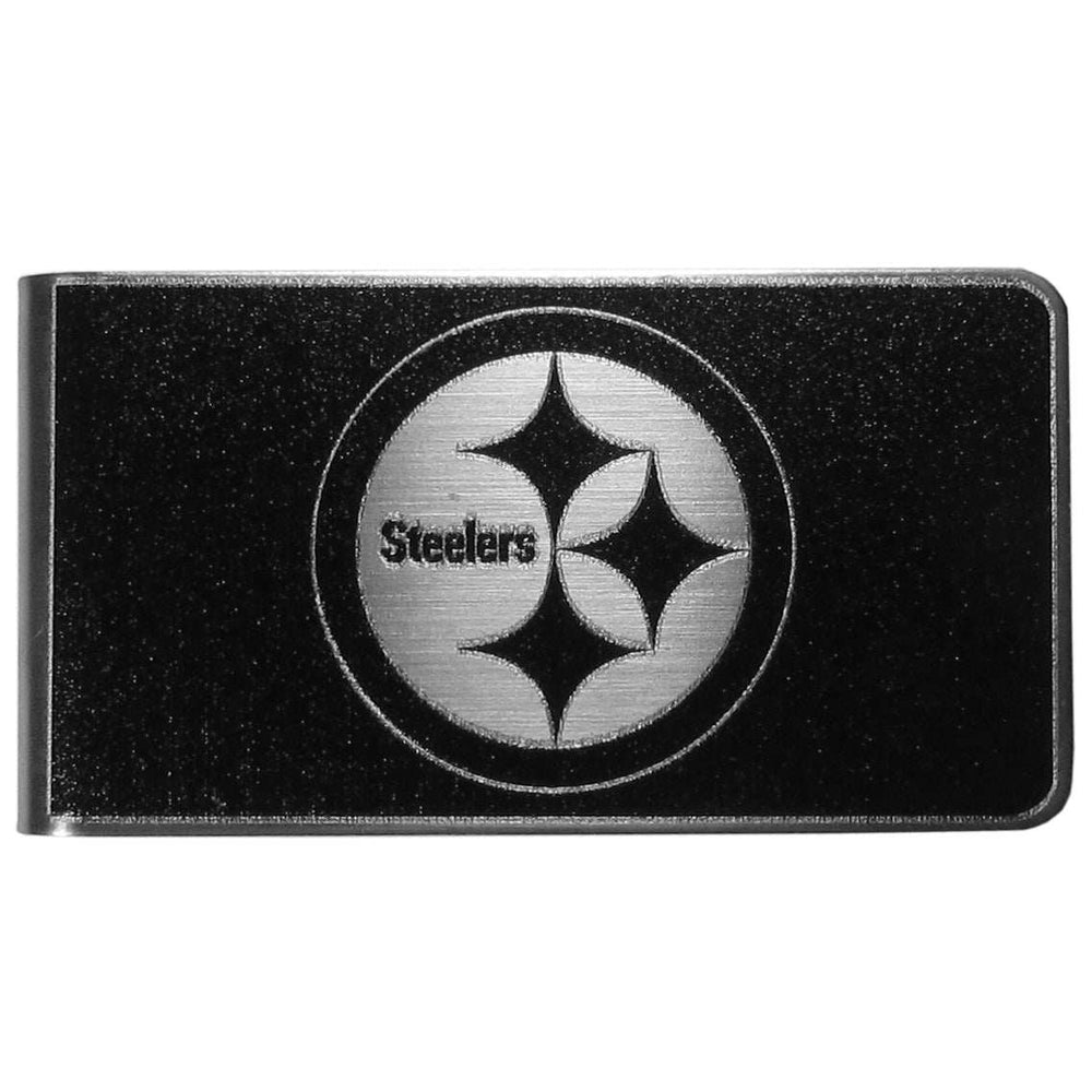 Pittsburgh Steelers Black and Steel Money Clip - Pittsburgh Steelers - Flyclothing LLC