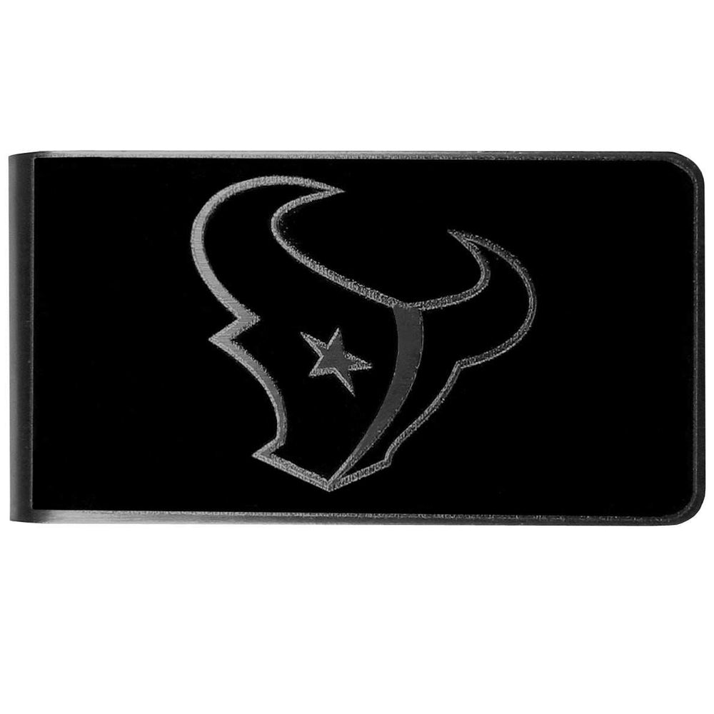Houston Texans Black and Steel Money Clip - Houston Texans - Flyclothing LLC