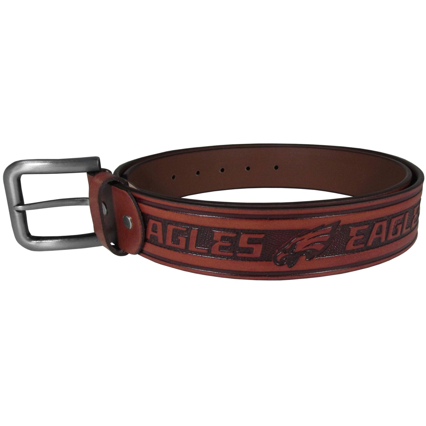 Philadelphia Eagles Leather Embossed Belt - Philadelphia Eagles - Flyclothing LLC