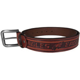 Philadelphia Eagles Leather Embossed Belt - Philadelphia Eagles - Flyclothing LLC
