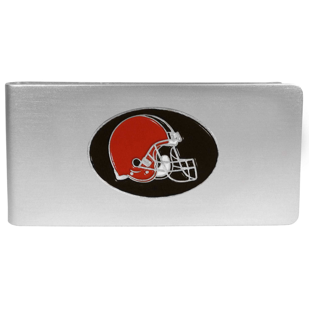 Cleveland Browns Brushed Metal Money Clip - Cleveland Browns - Flyclothing LLC