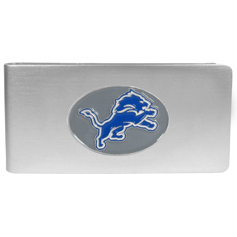 Detroit Lions Brushed Metal Money Clip - Detroit Lions - Flyclothing LLC
