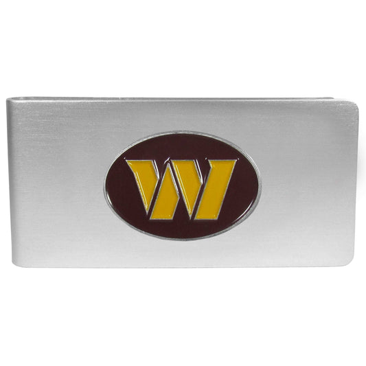 Washington Commanders Brushed Metal Money Clip - Washington Commanders - Flyclothing LLC