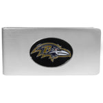 Baltimore Ravens Brushed Metal Money Clip
