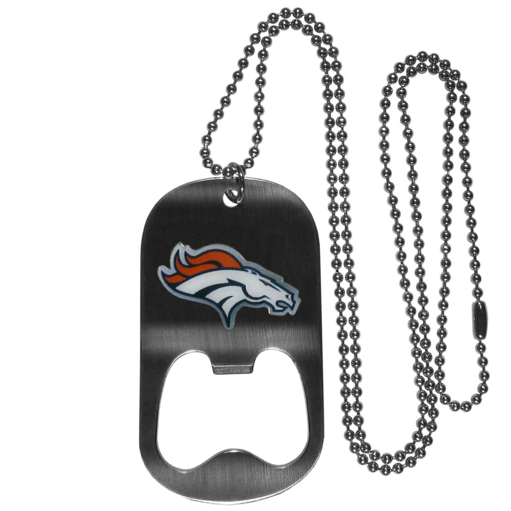 Denver Broncos Bottle Opener Tag Necklace - Denver Broncos - Flyclothing LLC