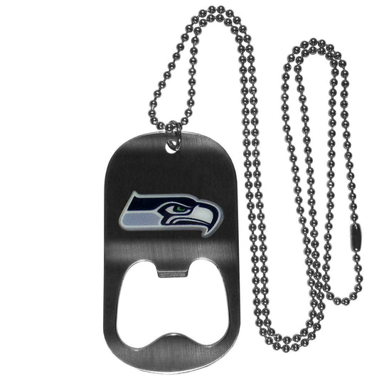 Seattle Seahawks Bottle Opener Tag Necklace - Seattle Seahawks - Flyclothing LLC