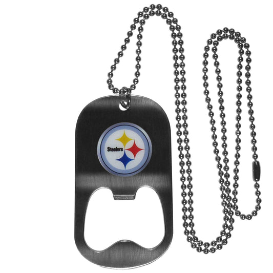 Pittsburgh Steelers Bottle Opener Tag Necklace - Pittsburgh Steelers - Flyclothing LLC