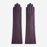 Leonora (dark brown) - Italian "8 button length" cashmere lined leather gloves