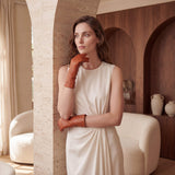 FC04 (cognac) - Women's Italian cashmere lined leather gloves