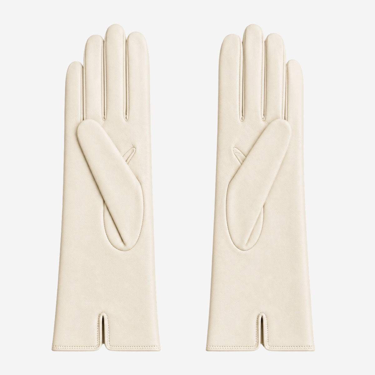 FC04 (cream) - Women's Italian cashmere lined leather gloves