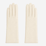 FC04 (cream) - Women's Italian cashmere lined leather gloves