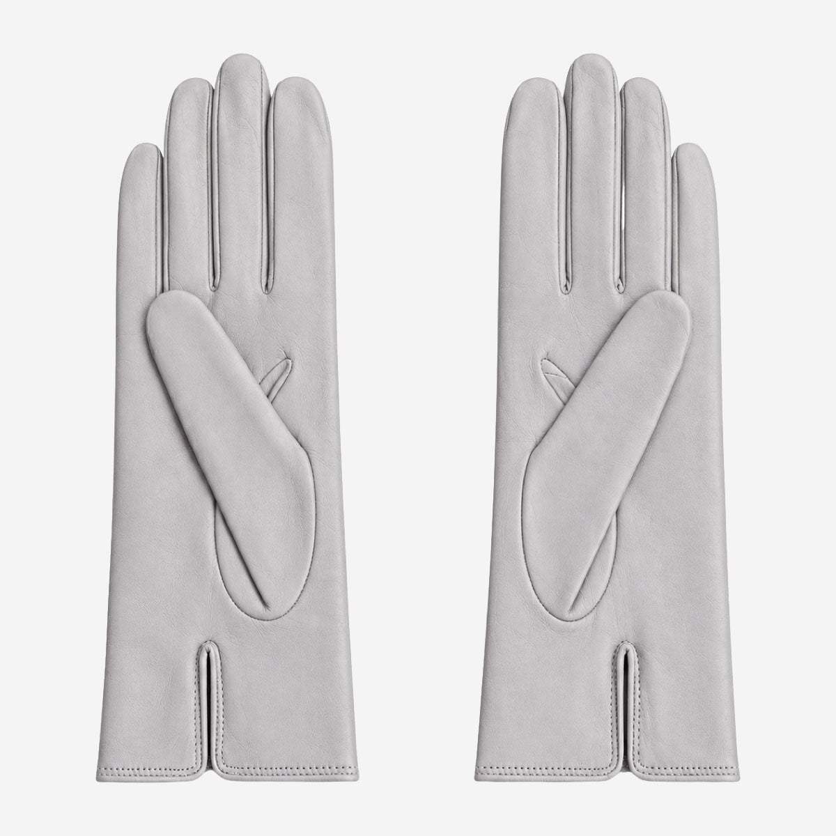 FC04 (grey) - Women's Italian cashmere lined leather gloves