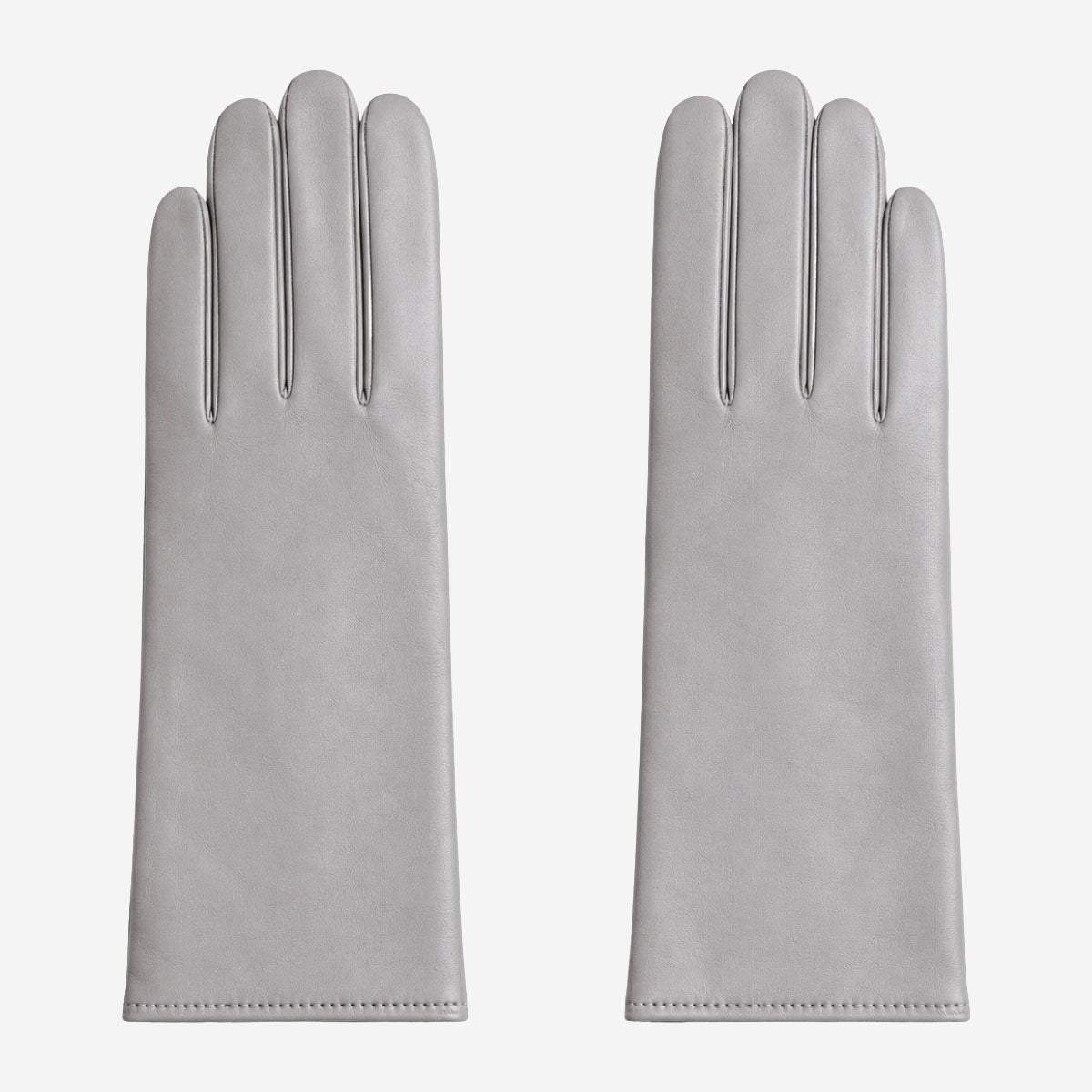 FC04 (grey) - Women's Italian cashmere lined leather gloves