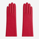 FC04 (deep red) - Women's Italian cashmere lined leather gloves - Leather Gloves Online - Flyclothing LLC