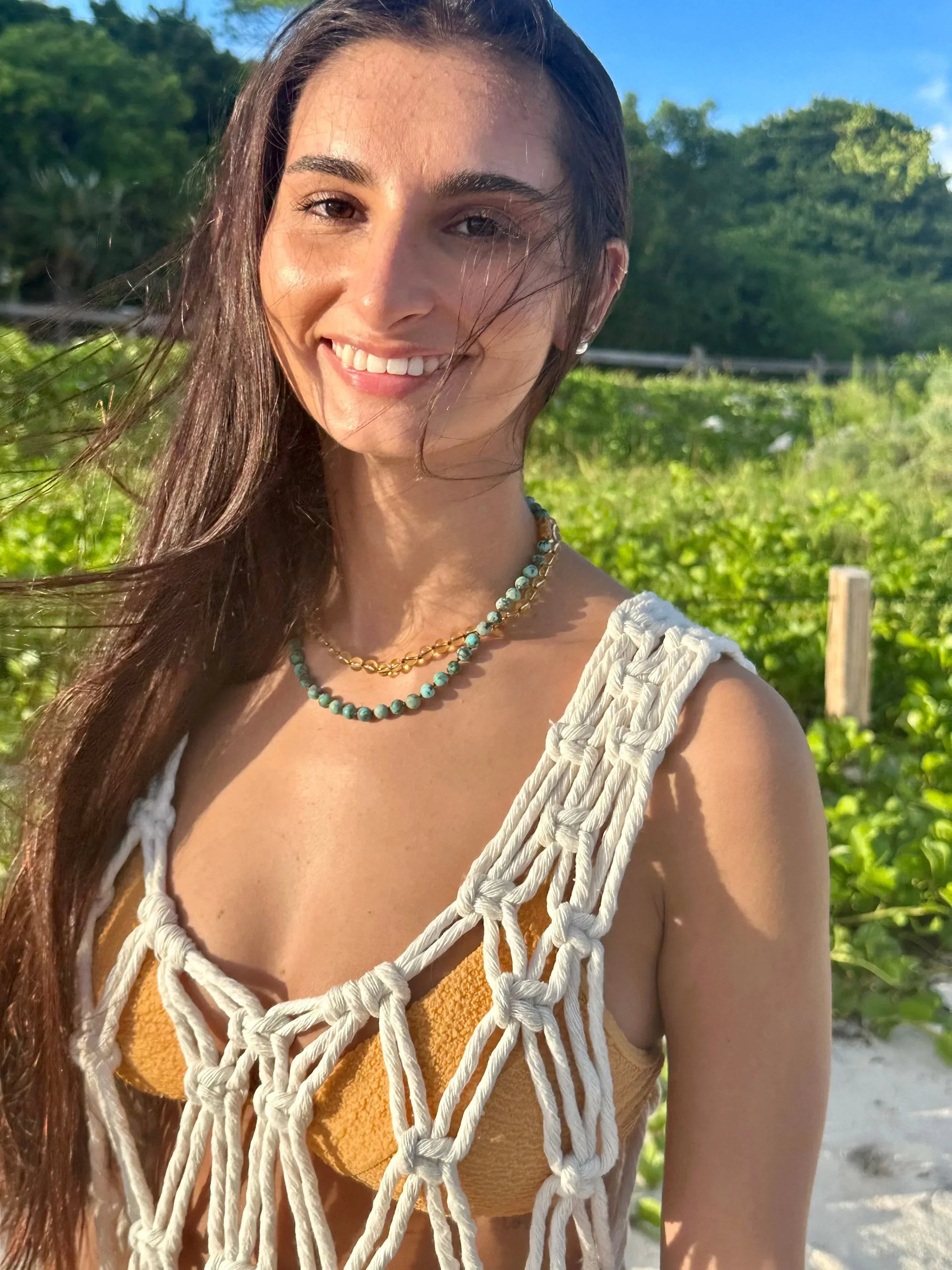 Pure Gemstone + Citrine || Necklace - CanyonLeaf - Flyclothing LLC