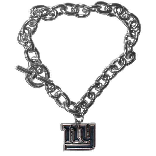 New York Giants Charm Chain Bracelet - New York Giants - Flyclothing LLC